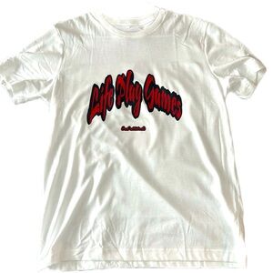 Crew T Shirt Life Play Games (bad attitude) edition